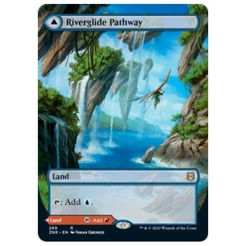 Riverglide Pathway // Lavaglide Pathway (Borderless Art) (foil)