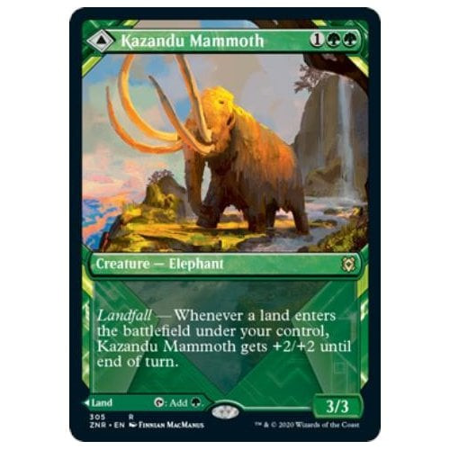 Kazandu Mammoth // Kazandu Valley (Showcase Frame) (foil)