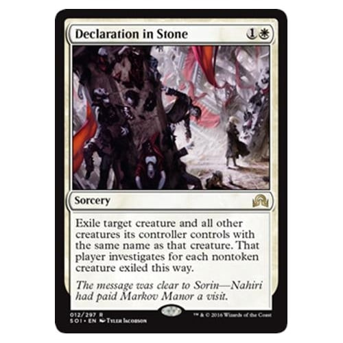 Declaration in Stone