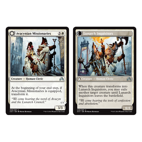 Avacynian Missionaries (Lunarch Inquisitors) (foil) | Shadows Over Innistrad