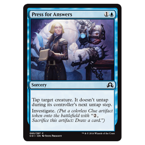 Press for Answers (foil) | Shadows Over Innistrad