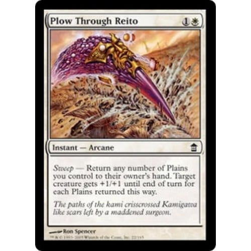 Plow Through Reito (foil) | Saviors of Kamigawa