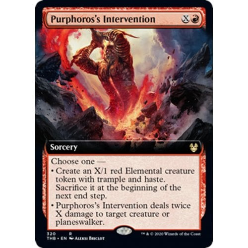 Purphoros's Intervention (Extended Art) (foil) | Theros Beyond Death