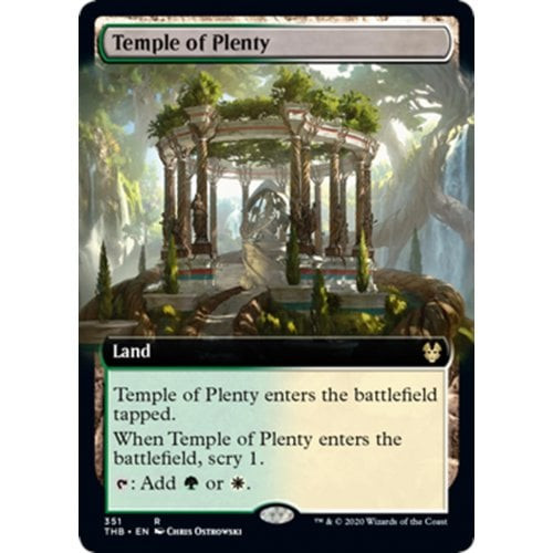 Temple of Plenty (Extended Art) (foil) | Theros Beyond Death