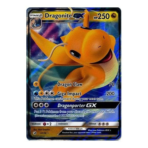 Dragon Majesty 37/70 Dragonite GX (Half Art)