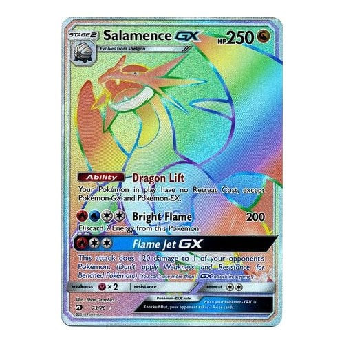 Dragon Majesty 73/70 Salamence GX (Rainbow Rare)