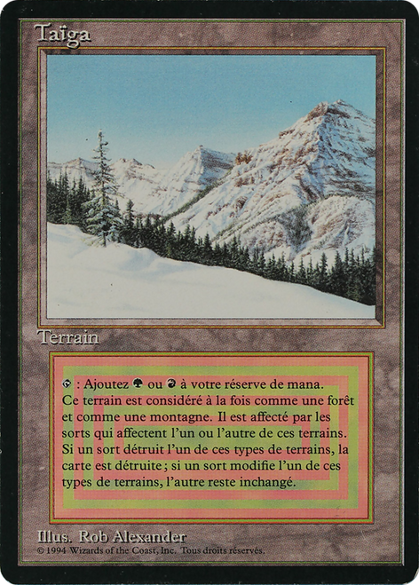 Taiga (Foreign Black Border) (French)