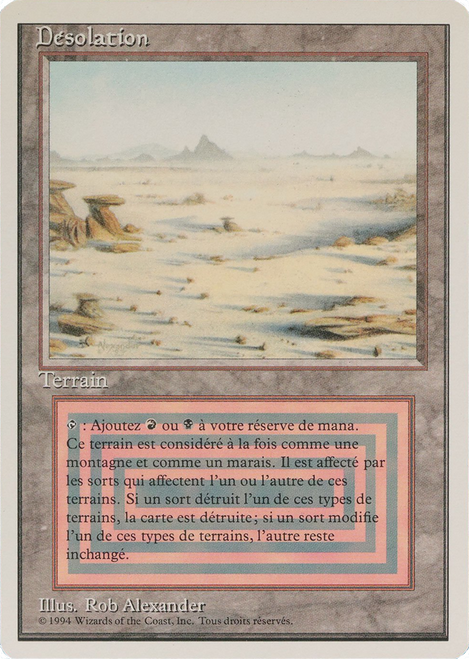 Badlands (Foreign White Border) (French)
