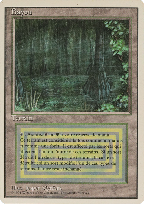 Bayou (Foreign White Border) (French)