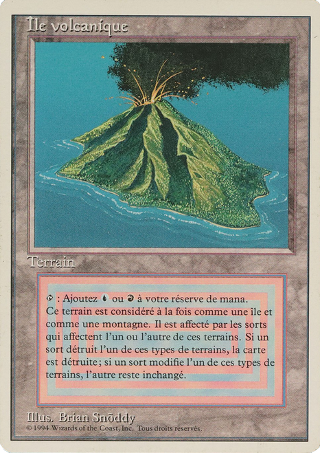 Volcanic Island (Foreign White Border) (French)