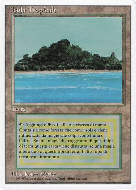 Tropical Island (Foreign White Border) (Italian)
