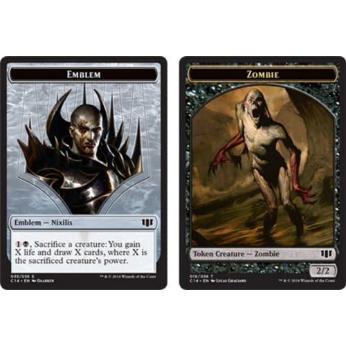 Commander 2014 Ob Nixilis Emblem / Zombie Token