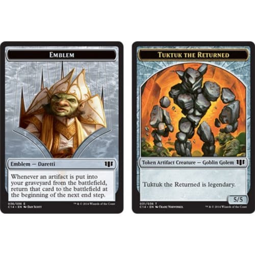 Commander 2014 Daretti Emblem / Tuktuk the Returned Token