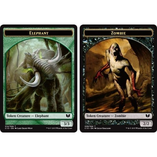 Commander 2015 Zombie Token / Elephant Token