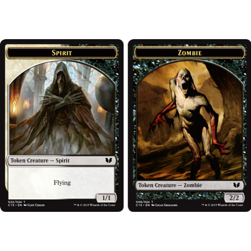 Commander 2015 Zombie Token / Spirit Token (#22)