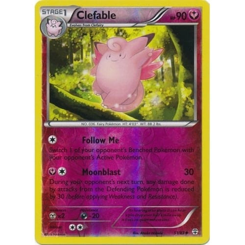 Generations 51/83 Clefable (Reverse Holo)