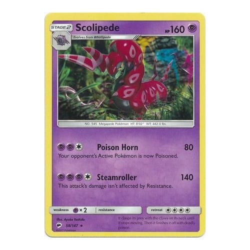 SM Burning Shadows 058/147 Scolipede