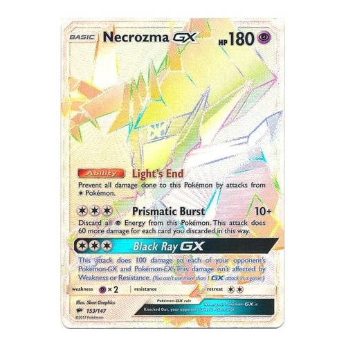 SM Burning Shadows 153/147 Necrozma GX (Rainbow Rare)