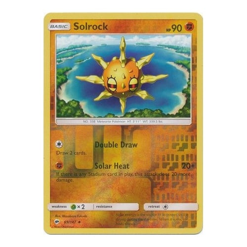 SM Burning Shadows 069/147 Solrock (Reverse Holo)