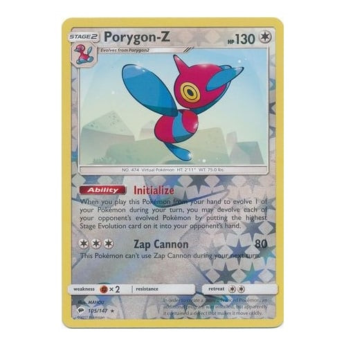 SM Burning Shadows 105/147 Porygon-Z (Reverse Holo)