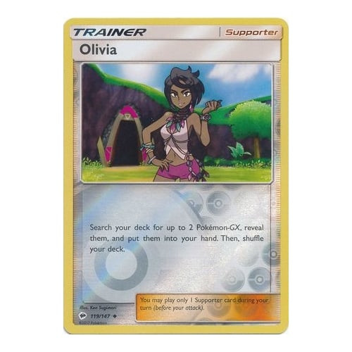 SM Burning Shadows 119/147 Olivia (Reverse Holo)
