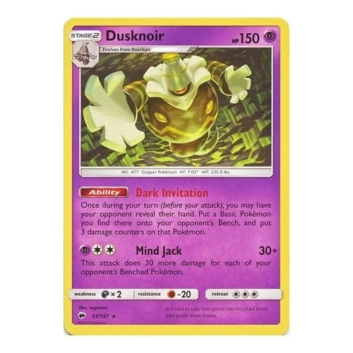 SM Burning Shadows 053/147 Dusknoir (Non-Holo)