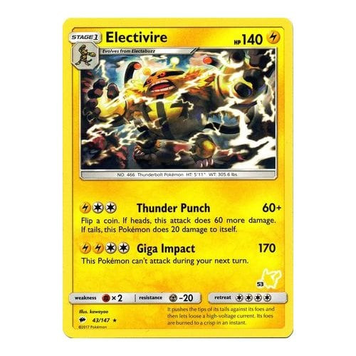 Battle Academy Pikachu Deck 043/147 Eelectivire (Pikachu Symbol 53)