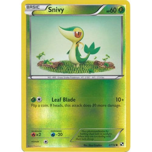 Black & White 002/114 Snivy (Reverse Holo)