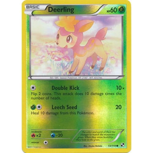 Black & White 13/114 Deerling (Reverse Holo)