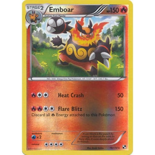 Black & White 19/114 Emboar (Reverse Holo)
