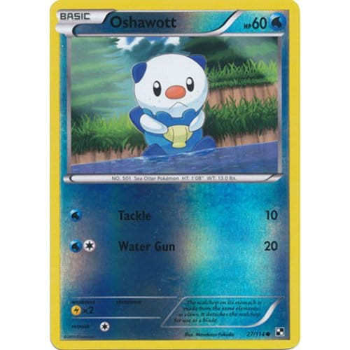 Black & White 27/114 Oshawott (Reverse Holo)