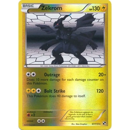 Black & White 47/114 Zekrom (Reverse Holo)