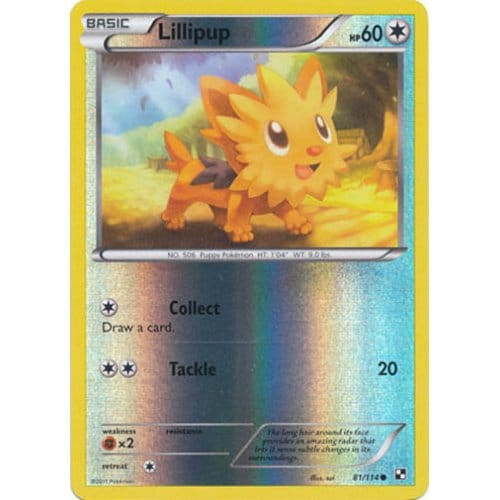 Black & White 81/114 Lillipup (Reverse Holo)
