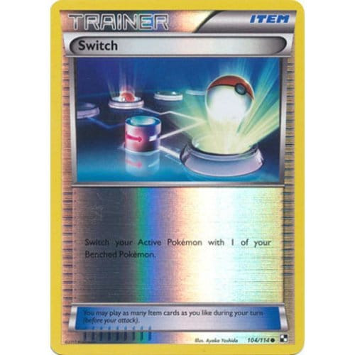 Black & White 104/114 Switch (Reverse Holo)