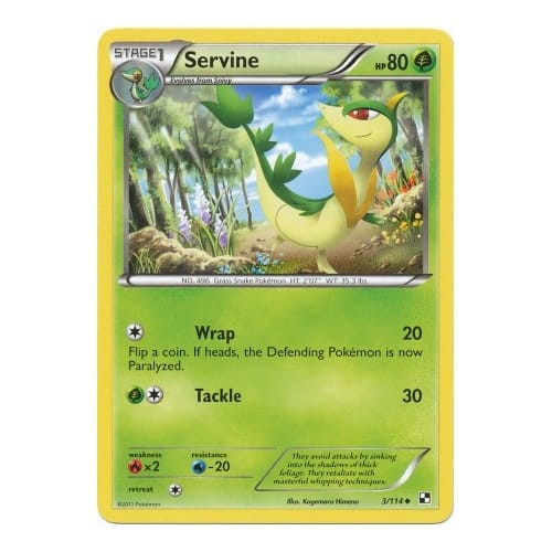 Black & White 3/114 Servine (Non-Holo)