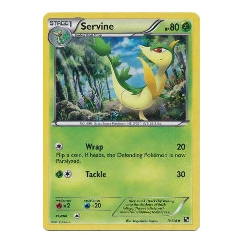 Black & White 3/114 Servine (Shatter Holo)