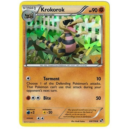 Black & White 64/114 Krokorok (Shatter Holo)