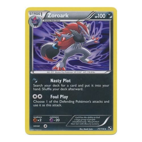 Black & White 71/114 Zoroark (Non-Holo)