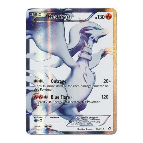 Black & White 113/114 Reshiram (Full Art)