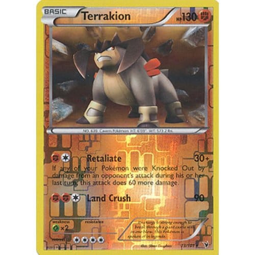 Noble Victories 73/101 Terrakion (Reverse Holo)