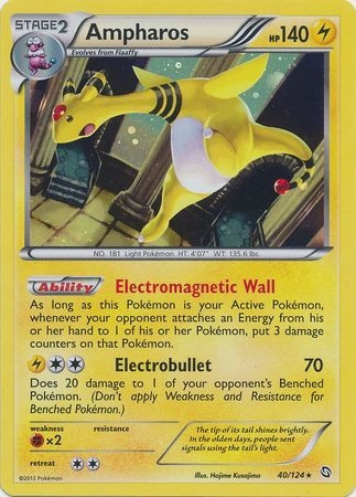 Dragons Exalted 40/124 Ampharos (Cosmo Holo)
