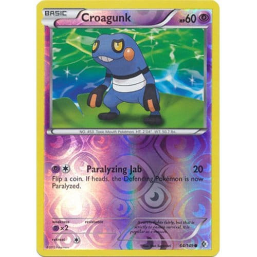Boundaries Crossed 64/149 Croagunk (Reverse Holo)
