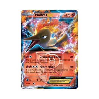Plasma Storm 014/135 Moltres EX (Half Art)