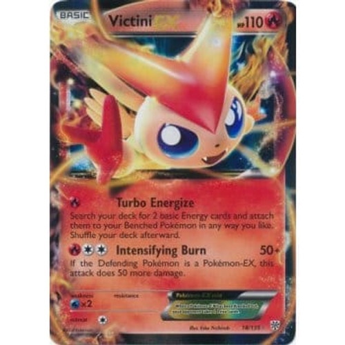 Plasma Storm 018/135 Victini EX (Half Art)