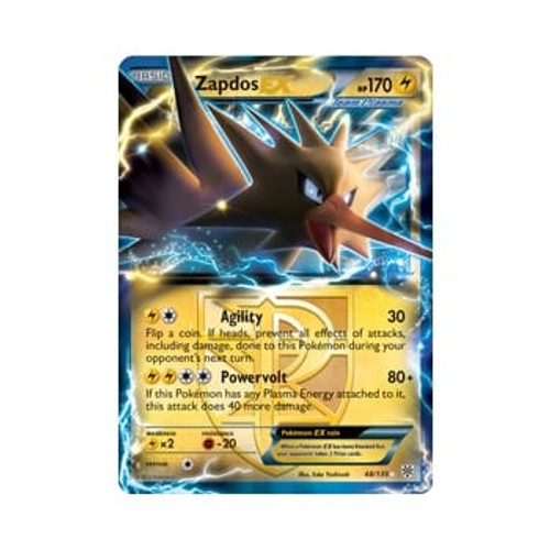 Plasma Storm 048/135 Zapdos EX (Half Art)