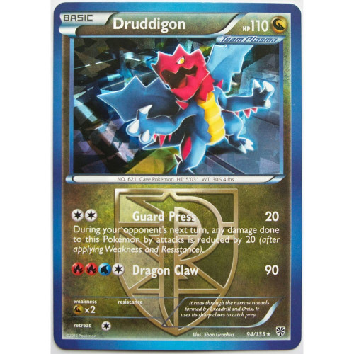 Plasma Storm 094/135 Druddigon (Shatter Holo)