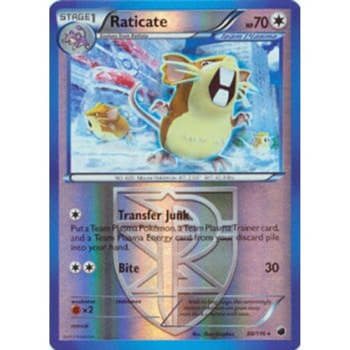 Plasma Freeze 088/116 Raticate (Reverse Holo)