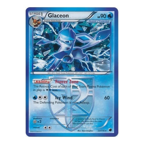 Plasma Freeze 023/116 Glaceon (Shatter Holo)