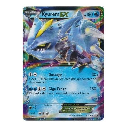 Plasma Blast 30/101 Kyurem EX (Half Art)