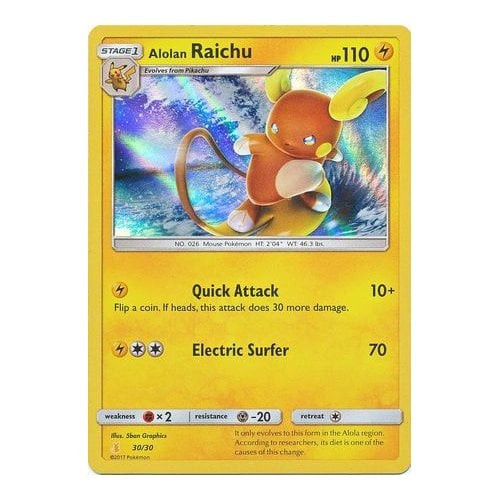 Trainer Kit: Alolan Raichu Deck 30/30 Alolan Riachu (Holo)
